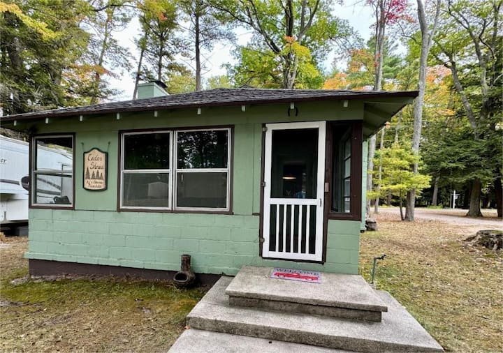 Pet-friendly Platte Lake Cabin w beach, Dock+Boats
